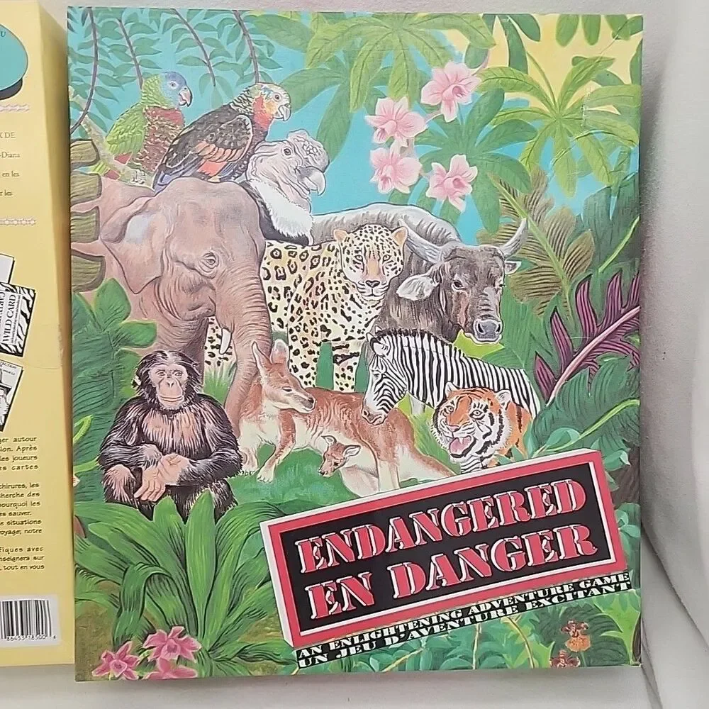 Game Endangered Enlightening Adventure Educational Ecological Board Family 1989